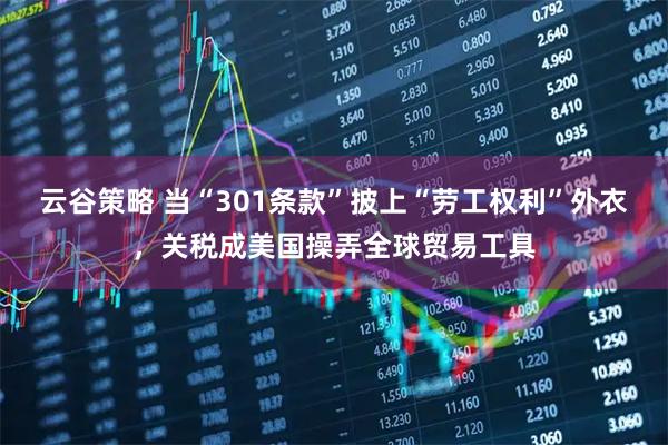云谷策略 当“301条款”披上“劳工权利”外衣，关税成美国操弄全球贸易工具